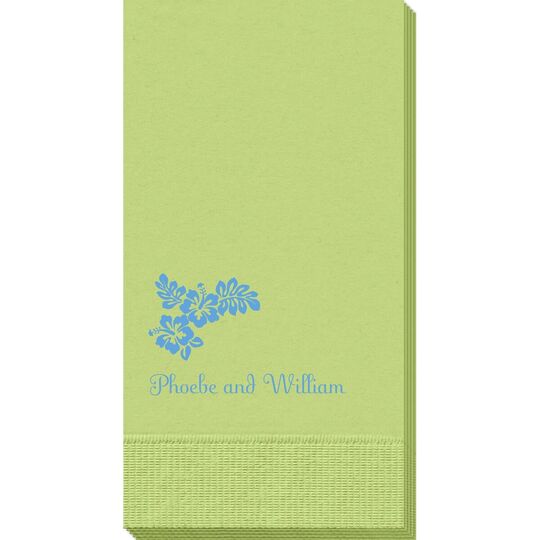 Hibiscus Flowers Guest Towels